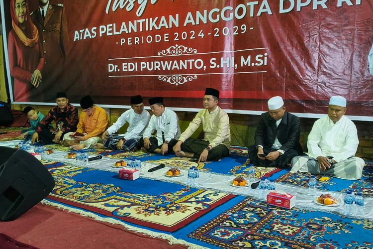 Al Haris dan Abdullah Sani Hadiri Tasyakuran Anggota DPR RI Edi Purwanto
