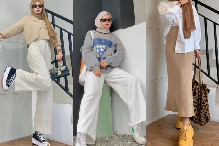 5 Inspirasi Outfit Korean Style Hijab Ala Selebgram Keren Dan Ngetren Urban Jabar 