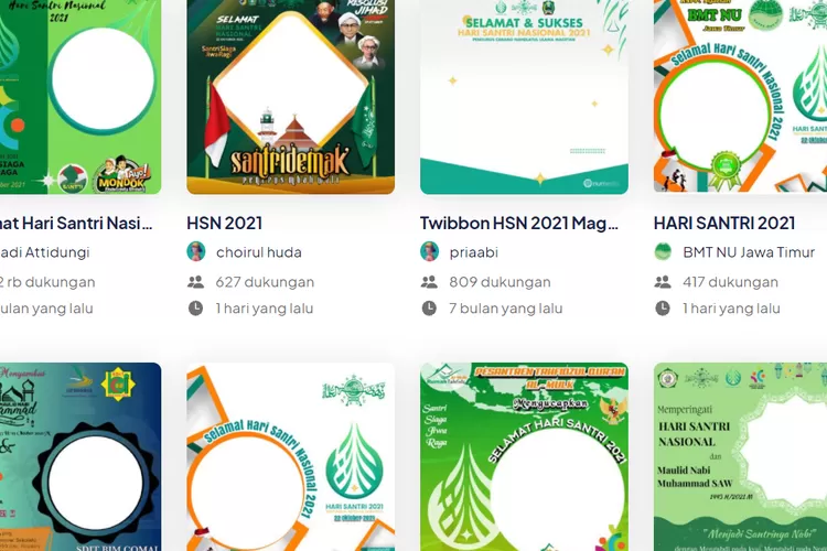 13 Link Twibbon Hari Santri Nasional 2021 Versi PBNU, Desain Terbaru ...