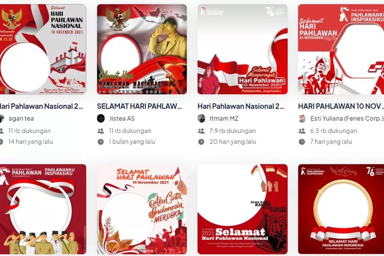 Link Twibbon Hari Pahlawan Nasional November Cocok