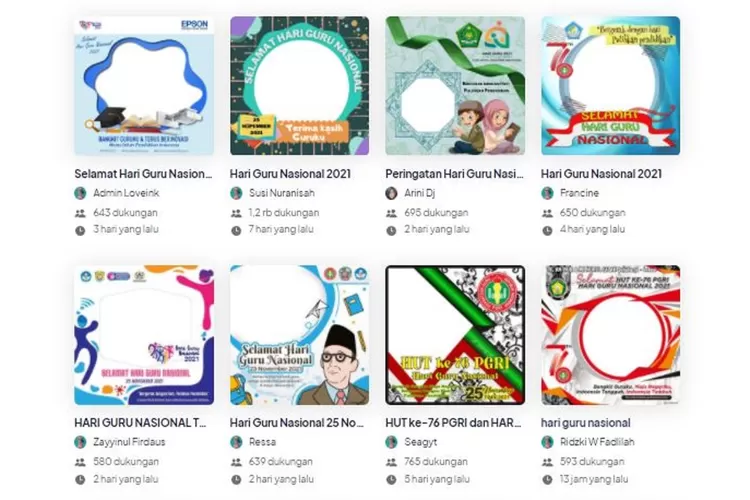 15 Link Download Twibbon Gratis Terbaru Hari Guru Nasional 25 November ...