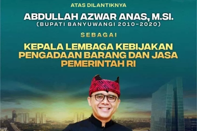 Abdullah Azwar Anas Resmi Menjabat Kepala LKPP, Ternyata Segini Harta ...