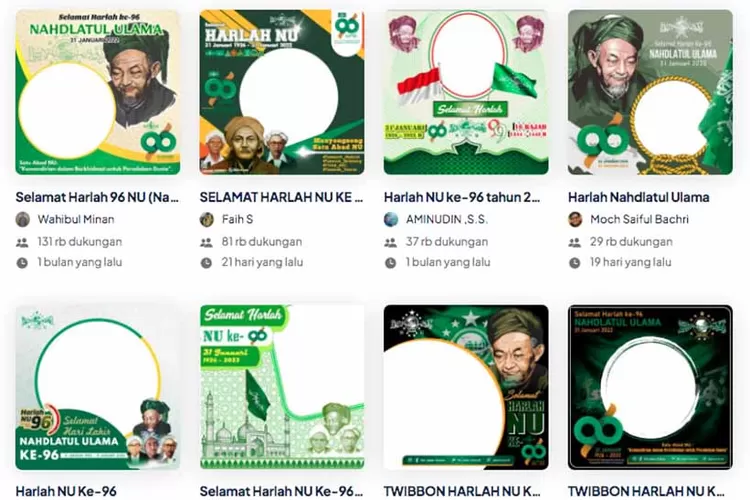 Link Download Twibbon Harlah Nu Ke Bingkai Foto Anda Saat Merayakan