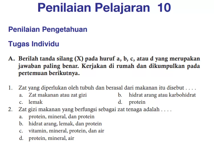 Kunci Jawaban PJOK Kelas 7 SMP/MTs Halaman 306 307 Penilaian Pelajaran ...