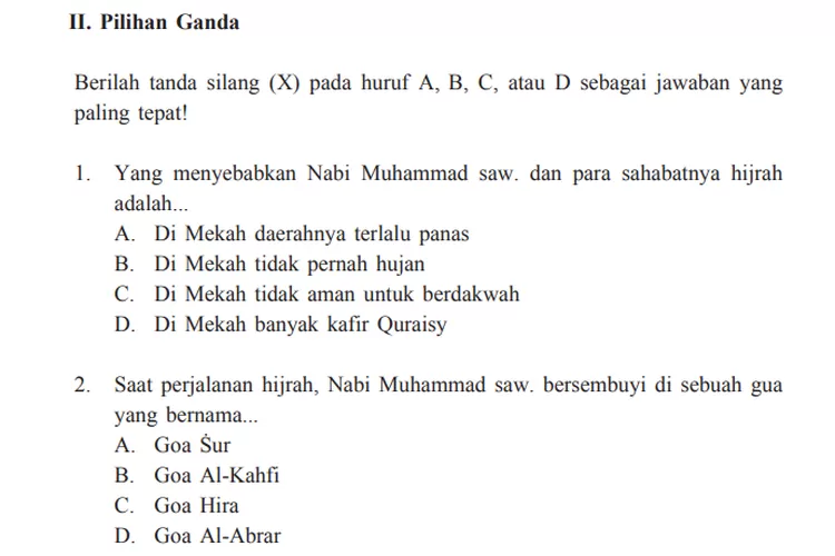 Kunci Jawaban PAI Kelas 7 SMP MTs Halaman 168 169 170 Ayo Berlatih Bab ...