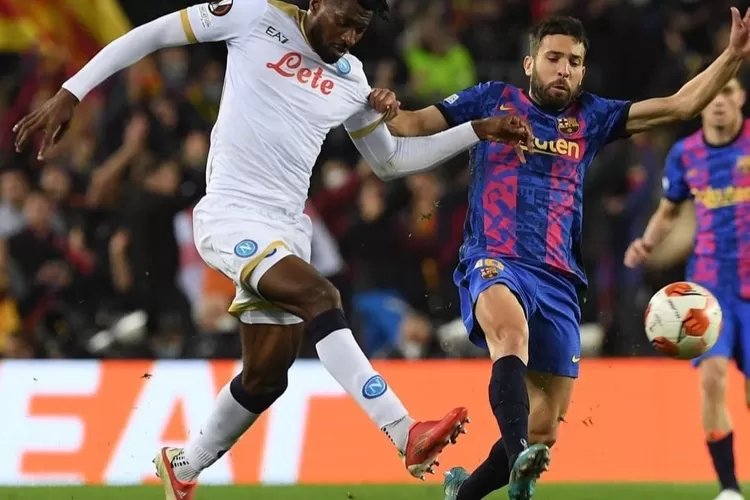 Barcelona vs Napoli. (Instagram/@oficcialsscnapoli)