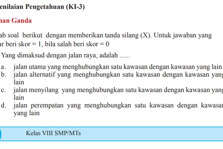 Kunci Jawaban PJOK Kelas 8 SMP/MTs Halaman 300 301 302 Penilaian ...