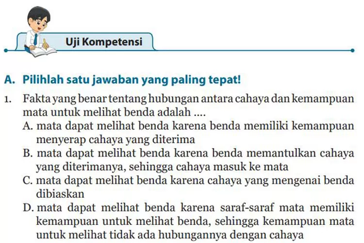 Kunci Jawaban IPA Kelas Halaman Lengkap Pilihan Ganda Dan Esai Uji Kompetensi