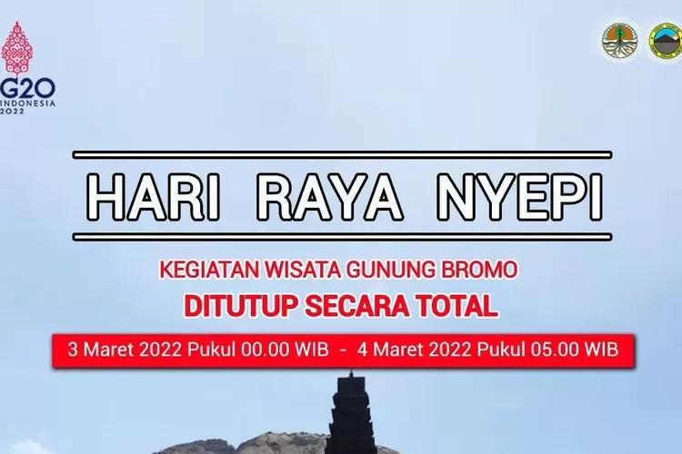 Ada Kegiatan Nyepi, Kawasan Wisata Gunung Bromo Ditutup 3-4 Maret 2022 ...