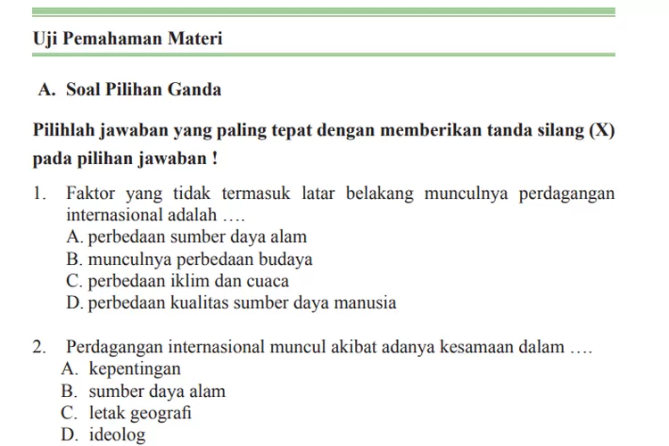 SOAL Dan KUNCI Jawaban IPS Kelas 9 SMP MTs Halaman 194 Hingga 196 ...