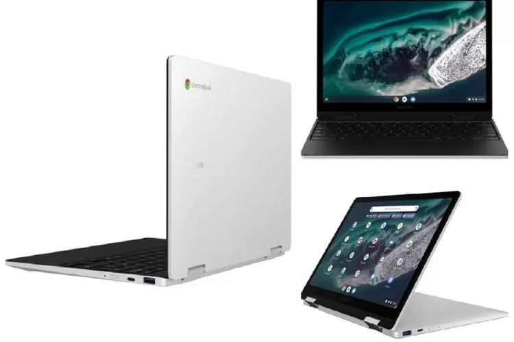 Tampilan dari Laptop Samsung Galaxy Chromebook 2 360 Terbaru yang Resmi Dirilis oleh Samsung (Tangkapan Layar Situs Resmi Samsung)