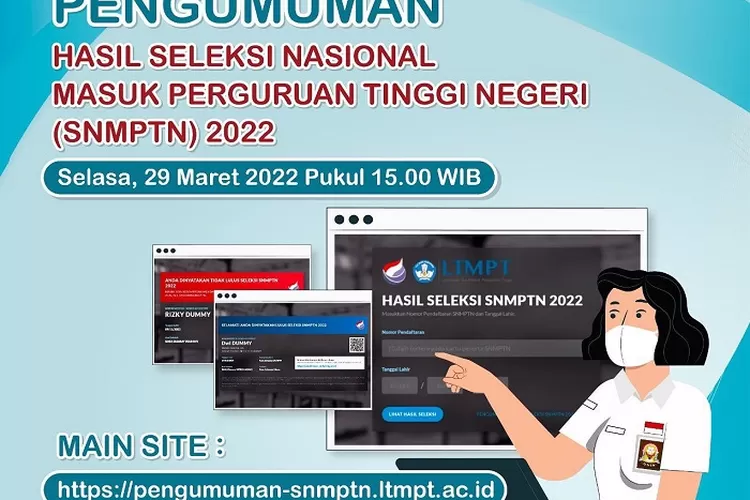 Pengumuman SNMPTN 2022, Link Dan Cara Cek Hasil SNMPTN 2022 Di Sini ...