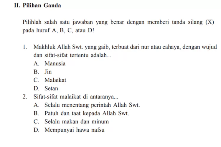 Pembahasan Lengkap PAI Kelas 7 Halaman 103 104 105 Ayo Berlatih Bab 7 ...