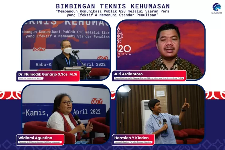 Supaya Gaung Presidensi G20 Lebih Jos, Kominfo Gelar Bimtek Penulisan ...