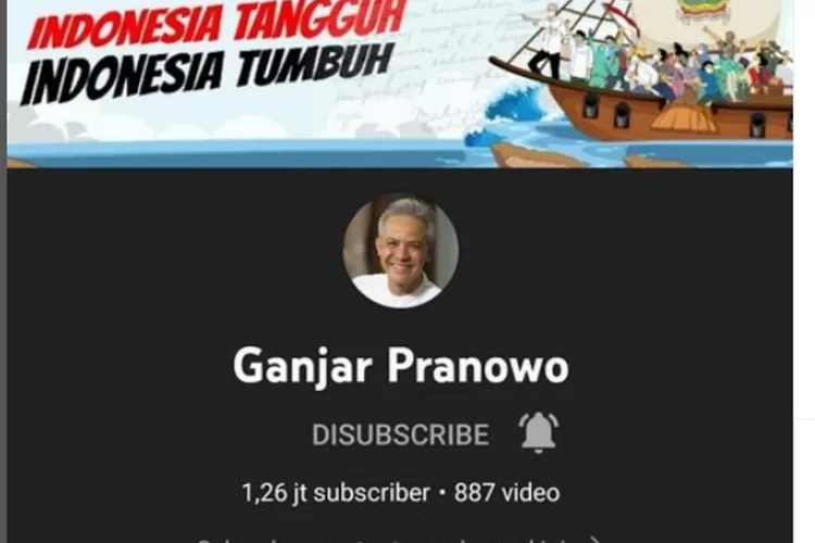 Kanal YouTube Ganjar Pranowo Sudah Normal Lagi, Netizen: Gas Pak, Maju ...