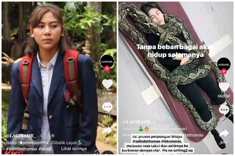 Adegan Adinda Thomas Dililit Ular KKN Di Desa Penari Tanpa Pemeran Pengganti Adinda Satu Bulan