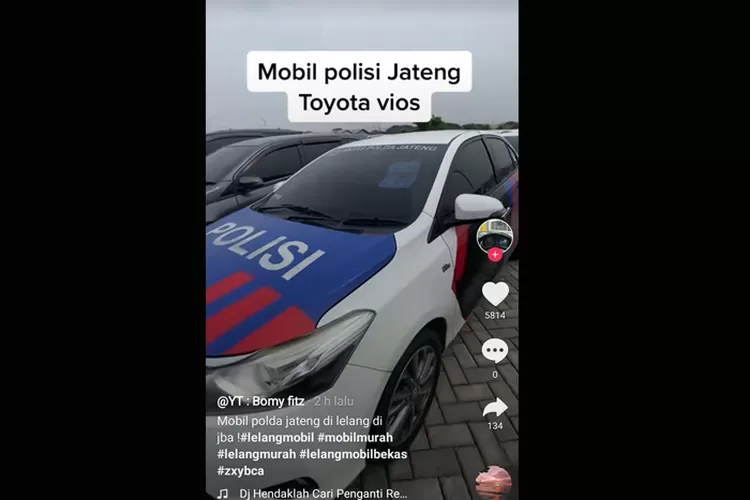 Viral Di Tiktok, Mobil Dinas PJR Polda Jateng Dilelang Rp125 Juta - Smol Id