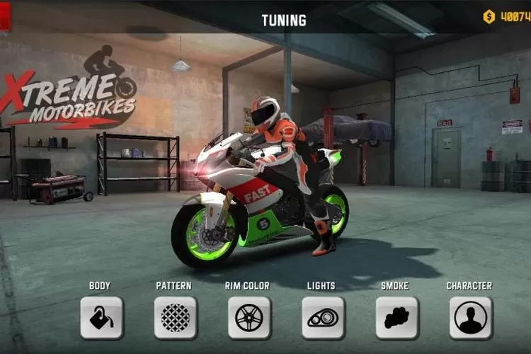 Game balap motor terbaik 2022  (Dalam game Xtreme Motorbikes / Google Play Store)