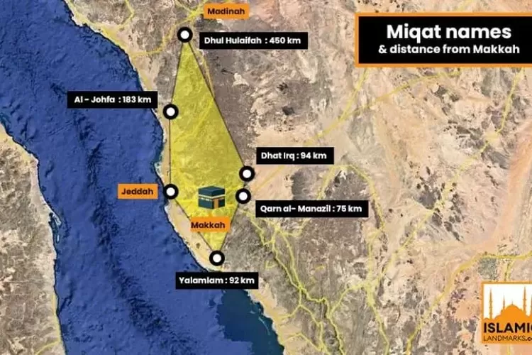Mengenal 5 Tempat Miqat Makani Bagi Jamaah Haji Dan Umrah, Warga ...