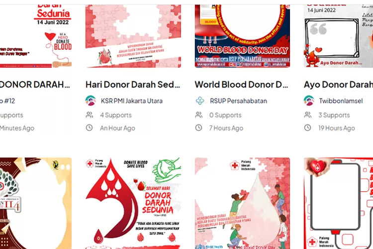 15 Link Twibbon Hari Donor Sedunia 2022, Desain Keren Dan Menarik Untuk ...