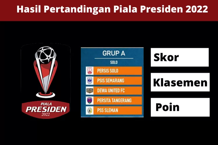 Daftar Skor, Poin, Dan Klasemen Sementara Piala Presiden 2022 Grup A ...