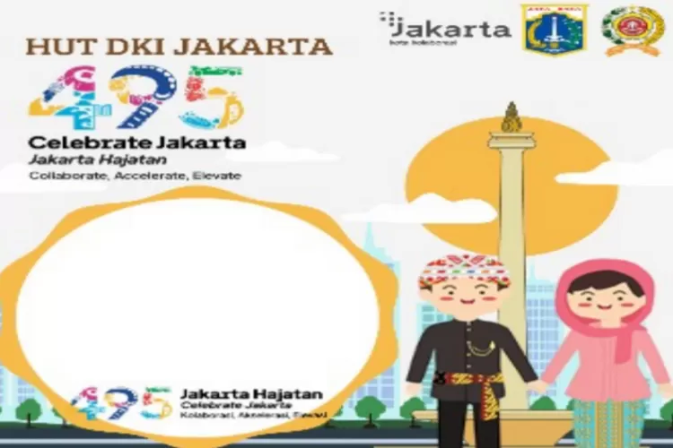 Twibbon HUT DKI Jakarta ke-495 tahun 2022 (Twibbonize.com)