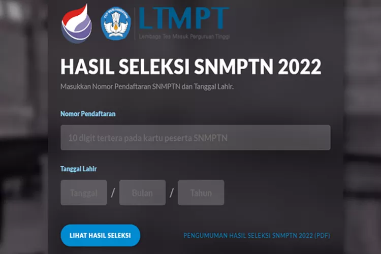 Pengumuman SBMPTN 2022 (LTMPT)