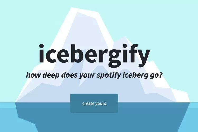 Cara Buat Icebergify Spottify Viral Medsos, Lagu dan Penyanyi Favorit Disusun jadi Gunung Es (Icebergify.com)