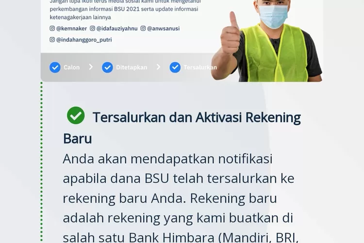 Tanda Bsu Cair Ke Rekening Pekerja Melalui Bank Himbara Cek