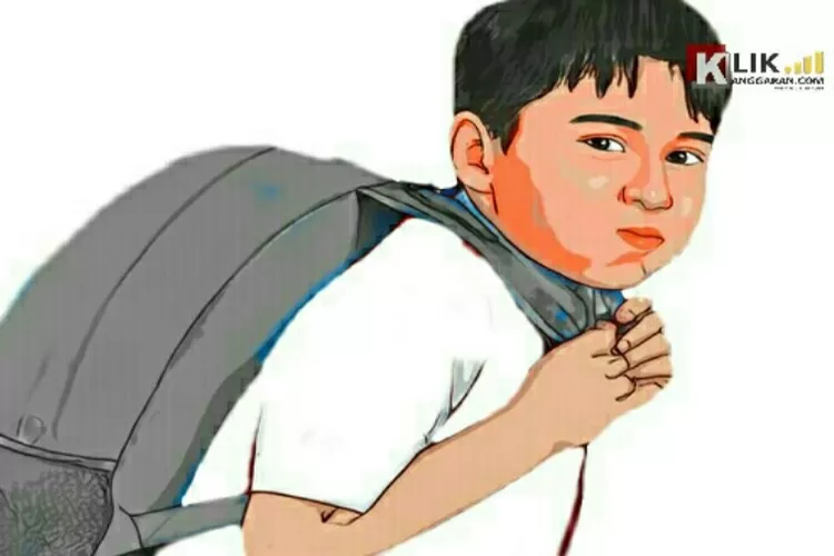 Ilustrasi Anak Pergi Sekolah (Dok. Dodi)