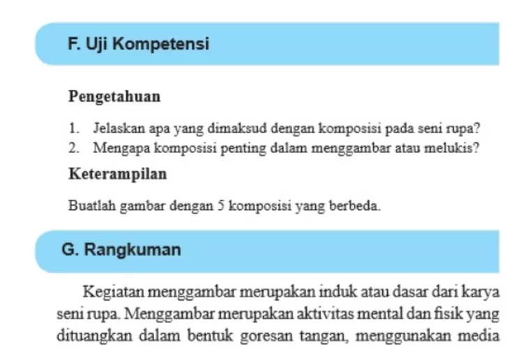 Kunci Jawaban Seni Budaya Kelas 7 Halaman 12 Semester 1 Komposisi Pada ...