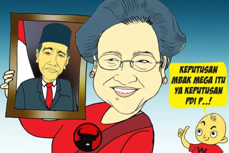 jokowi dan megawati karikatur