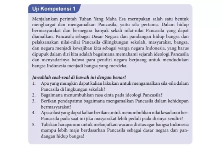 TERBARU Kunci Jawaban Dan Latihan Soal Mapel PPKN Sumpah Pemuda Kelas 8 ...