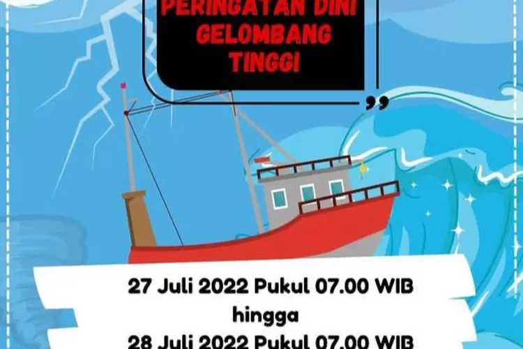 Gelombang Tinggi Di Wilayah Perairan Indonesia 27 Juli 2022, BMKG ...