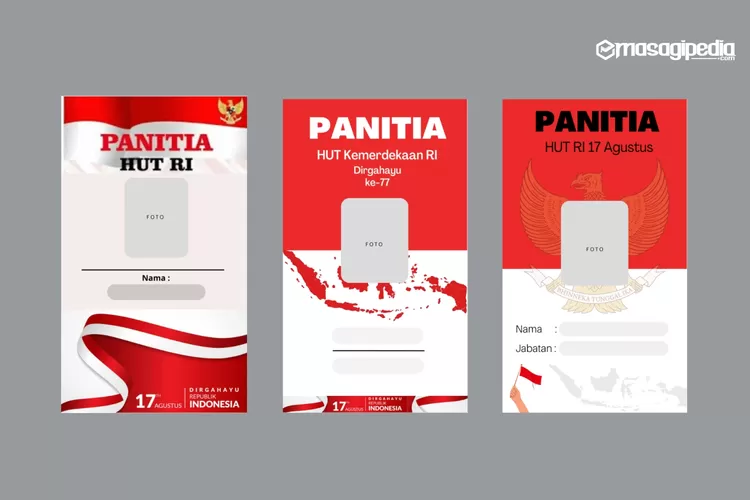 Contoh Desain Id Card Panitia 17 Agustus Keren Unik Dan Terbaru Gratis Di Download Masagipedia 1935