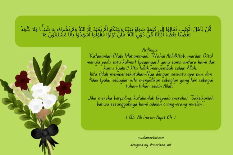 Surah Al-Imran Ayat 64 (3:64 Quran) With Tafsir - My Islam