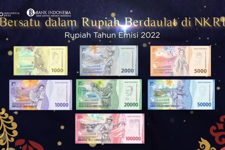 Bi Terbitkan Uang Baru Tahun Emisi 2022 Ada 7 Macam Pecahan Uang