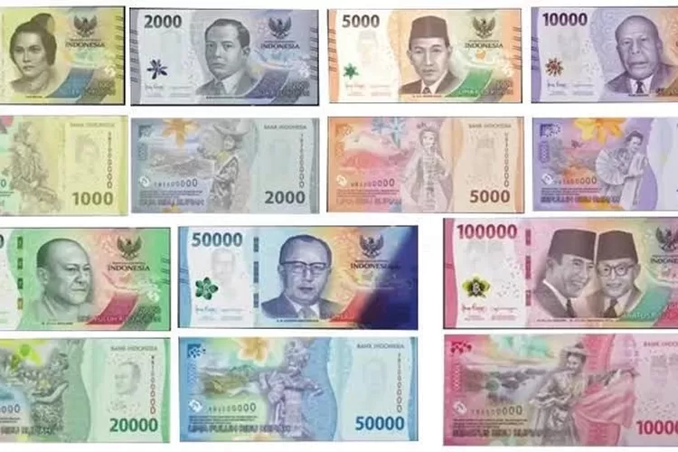 Daftar Pahlawan Gambar Uang Rupiah Kertas Terbaru Tahun Emisi 2022