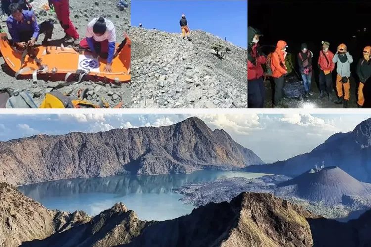 Evakuasi Pendaki Rinjani Yang Tewas Terjatuh Di Puncak Rinjani ...