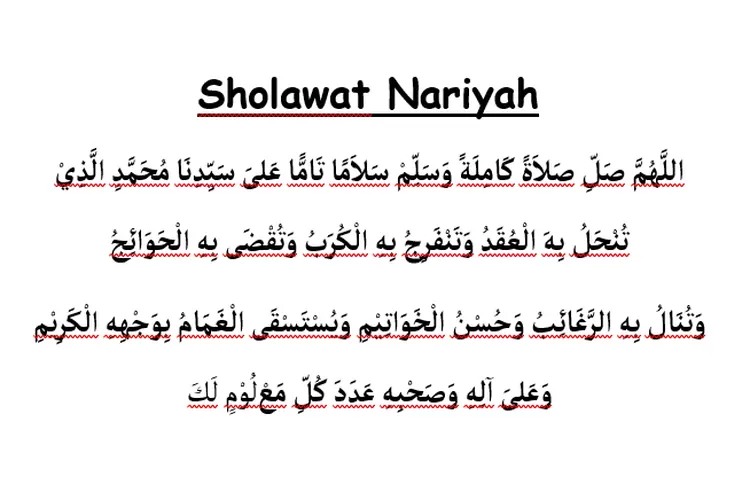 Sholawat Nariyah Beserta Artinya, Bahasa Arab Dan Latin Lengkap Beserta ...