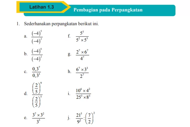 Kunci Jawaban Matematika Kelas 9 Halaman 30, 31, 32 Latihan 1.3 ...