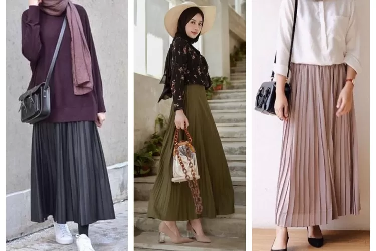 5 Rekomendasi OOTD Rok Plisket, Bingung Padupadan Outfit Padahal Baju