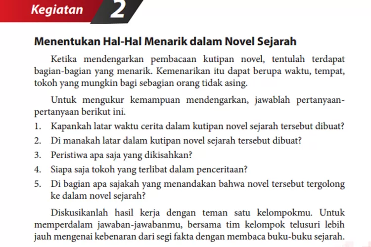 Kapankah Latar Waktu Cerita Dalam Kutipan Novel Sejarah Tersebut Dibuat ...