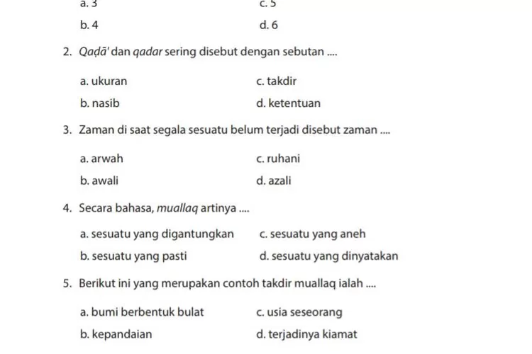 Kunci Jawaban PAI Kelas 9 SMP/MTs Pilihan Ganda Dan Uraian Halaman 172 ...