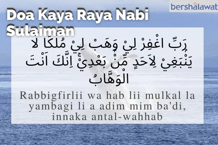 Baca 4 Doa Nabi Sulaiman Ini Kunci Kaya Raya Cerdas Dan Bersyukur