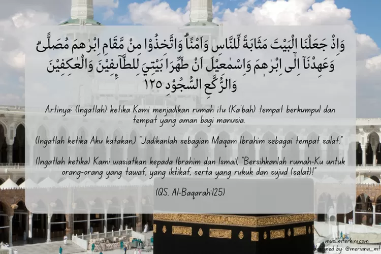 Surat Al Baqarah Ayat Arab Latin Dan Artinya Tentang Wasiat Untuk Menjaga Ka Bah Muslim