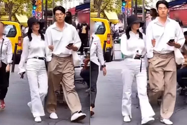 Shin Min Ah dan Kim Woo Bin Ketahuan Gandengan Tangan dan Baju Couple