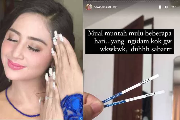 Beberapa waktu yang lalu Dewi Perssik mengunggah di akun Instagram pribadinya sebuah testpack bergaris merah dua. Apakah sedang hamil?