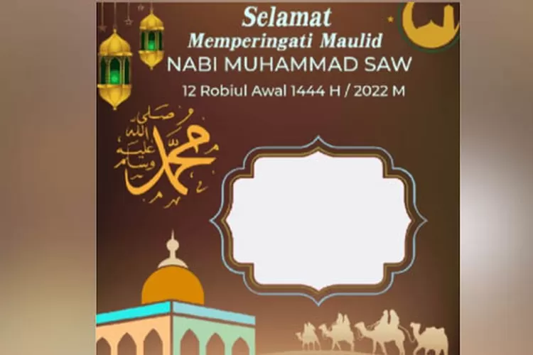 Kumpulan Link Twibbon Gratis Maulid Nabi Memperingati Hari Lahir Nabi Muhammad Saw Pada