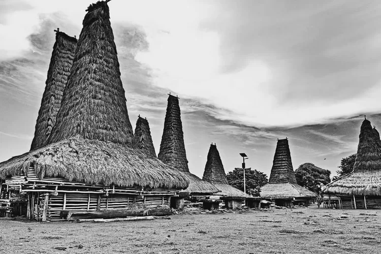 Destinasi wisata Rumah Adat Ratenggaro Sumba menjadi ciri khas di desa ini dan terdapat kuburan batu. (Instagram @harridaryanto)